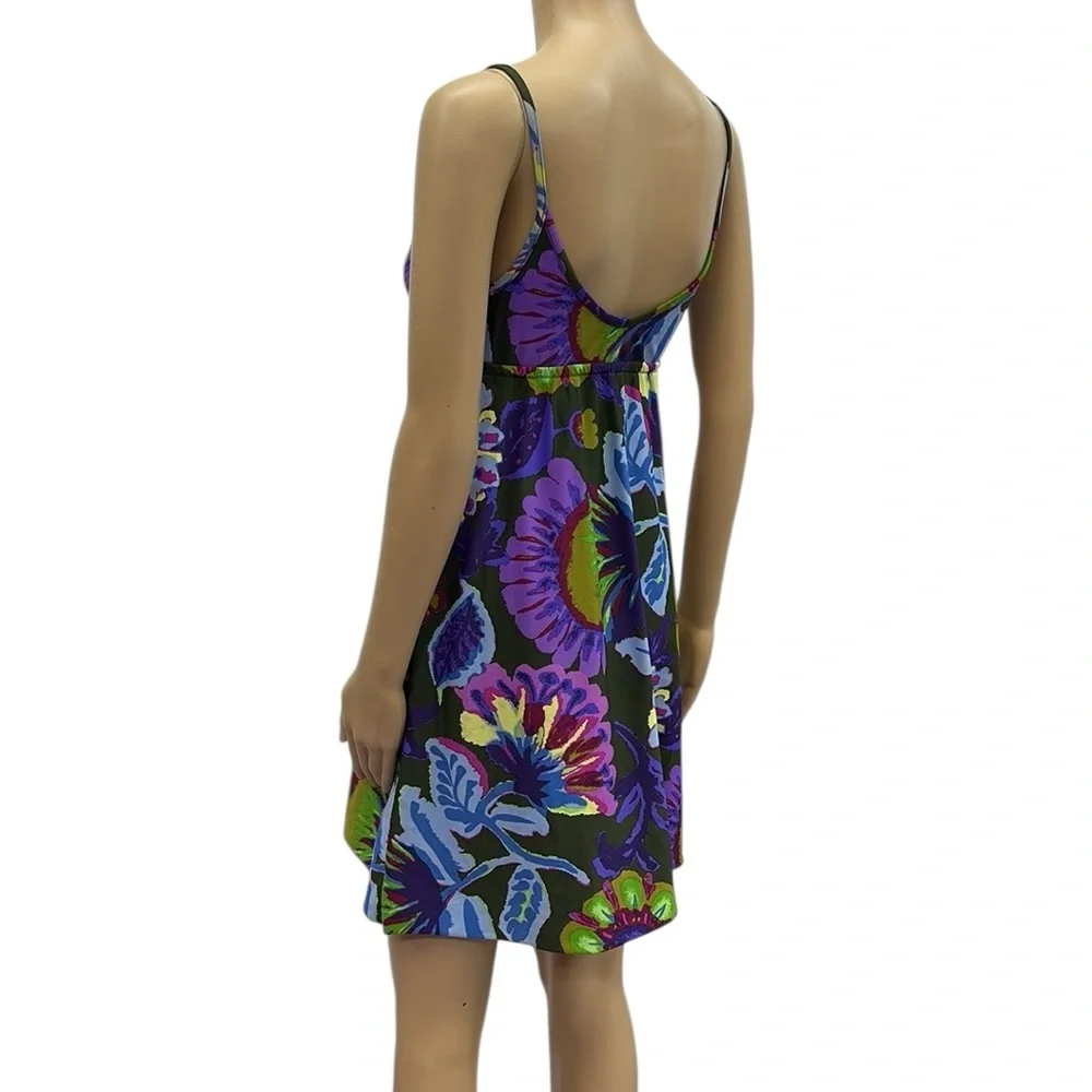 Lucky Brand Rose Label Bathing Suit Dress Floral Y2K Swim Cover Up Size XS Small - Picture 4 of 12